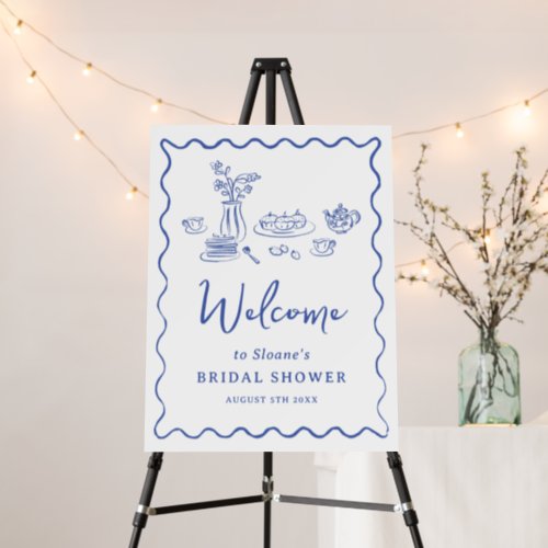 Whimsical Scribble Doodle Hand Drawn Welcome Sign