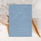 Whimsical Script | Dusty Blue Just Love Wedding