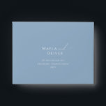 Whimsical Script | Dusty Blue Self Addressed RSVP Envelope<br><div class="desc">Introducing our stunning whimsical script | dusty blue self-addressed RSVP envelope perfect for your simple modern boho spring celebration. Our elegant design includes a vibrant bright, pastel color palette with a vintage chic calligraphy script. Whether you prefer a minimalist or classic style, our unique editable product offers luxury and elegance,...</div>