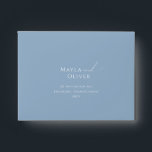 Whimsical Script | Dusty Blue Self Addressed RSVP Envelope<br><div class="desc">Introducing our stunning whimsical script | dusty blue self-addressed RSVP envelope perfect for your simple modern boho spring celebration. Our elegant design includes a vibrant bright, pastel color palette with a vintage chic calligraphy script. Whether you prefer a minimalist or classic style, our unique editable product offers luxury and elegance,...</div>