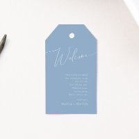 Whimsical Script | Dusty Blue Wedding Welcome