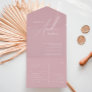 Whimsical Script | Dusty Rose Casual Seal and Send All In One Invitation
