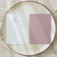 Whimsical Script | Dusty Rose Wedding