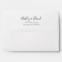 Whimsical Script Invitation Envelope