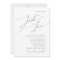 Whimsical Script Nothing Fancy Just Love Wedding