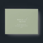 Whimsical Script | Sage Green Self Addressed RSVP Envelope<br><div class="desc">Introducing our stunning whimsical script | sage green self-addressed RSVP envelope perfect for your simple modern boho spring celebration. Our elegant design includes a vibrant bright, pastel color palette with a vintage chic calligraphy script. Whether you prefer a minimalist or classic style, our unique editable product offers luxury and elegance,...</div>