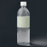 Whimsical Script | Sage Green Water Bottle Label<br><div class="desc">Introducing our stunning whimsical script | sage green water bottle label perfect for your simple modern boho spring celebration. Our elegant design includes a vibrant bright, pastel color palette with a vintage chic calligraphy script. Whether you prefer a minimalist or classic style, our unique editable product offers luxury and elegance,...</div>