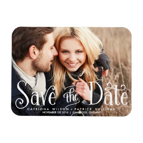 Whimsical Script Save the Date Magnets