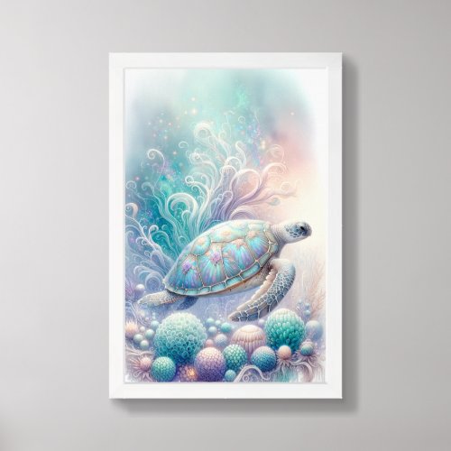 Whimsical Sea Turtle Wall Art