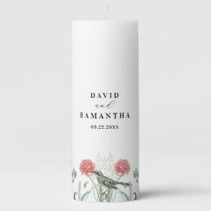 Whimsical Secret Garden Wildflowers @ Pillar Candle