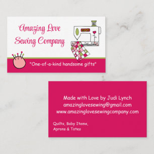 Whimsical Sewing Machine3 Business Card