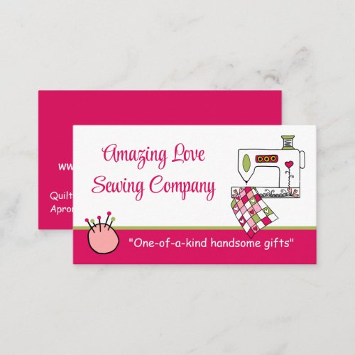 Whimsical Sewing Machine3 Business Card