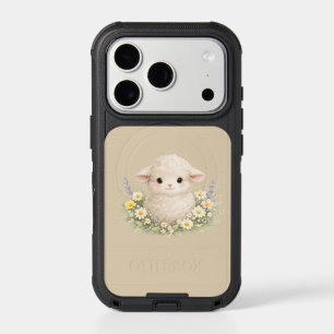 Whimsical Sheep and Wildflowers for a Charming iPhone 17 Pro Case