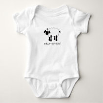 Whimsical Sheep Baby Bodysuit