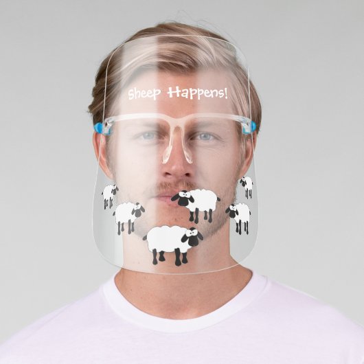 Whimsical Sheep Face Shield (Insitu)