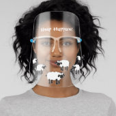 Whimsical Sheep Face Shield (Insitu)