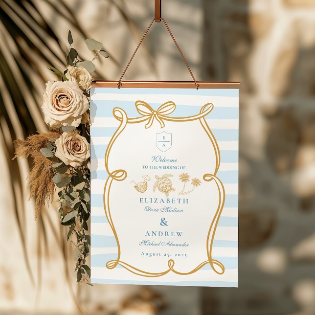 Whimsical Shoreline Wedding Foam Board (Creator Uploaded)
