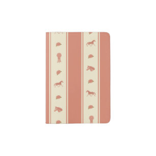 Whimsical Show Pony Horse Pattern Passport Holder