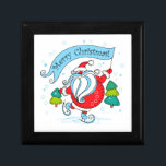 Whimsical Skating Santa Claus | Merry Christmas Gift Box<br><div class="desc">This holidays design features a whimsical Santa Claus ice skating holding a flag saying "Merry Christmas. Perfect for those winter Christmas parties. #christmas #holidays #seasonal #festive #santa #santaclaus #fatherchristmas #whimsical #cute #red #green #blue #skating #winter #snow #snowing #sports #iceskating #merry #merrychristmas #giftboxes #box #giftwrapping #gifts #party #partysupplies #crafts #home #office...</div>