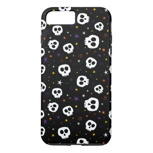 Whimsical Skull Print Phone Case