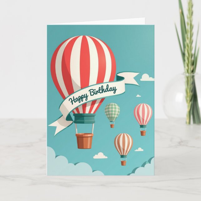 Whimsical Sky Celebration Card (Front)