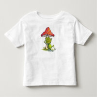 Whimsical Sleeping Frog Under a Mushroom