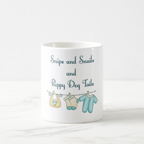 Whimsical Snips and Snails and Puppy Dog Tails Coffee Mug