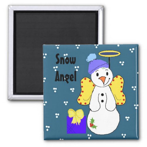 Whimsical Snow Angel Magnet