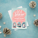 Whimsical Snow Globe Christmas Party Invitation<br><div class="desc">Whimsical Snow Globe Christmas Party Invitation Step into a winter wonderland of whimsy and delight with our "Whimsical Snow Globe Christmas Party Invitation." This enchanting invitation promises to set the stage for a festive celebration like no other. A World of Whimsy: The heart of this design features not one, but...</div>