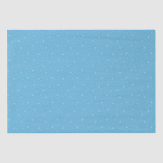 Whimsical Snowflakes Christmas Pattern in Blue Tissue Paper
