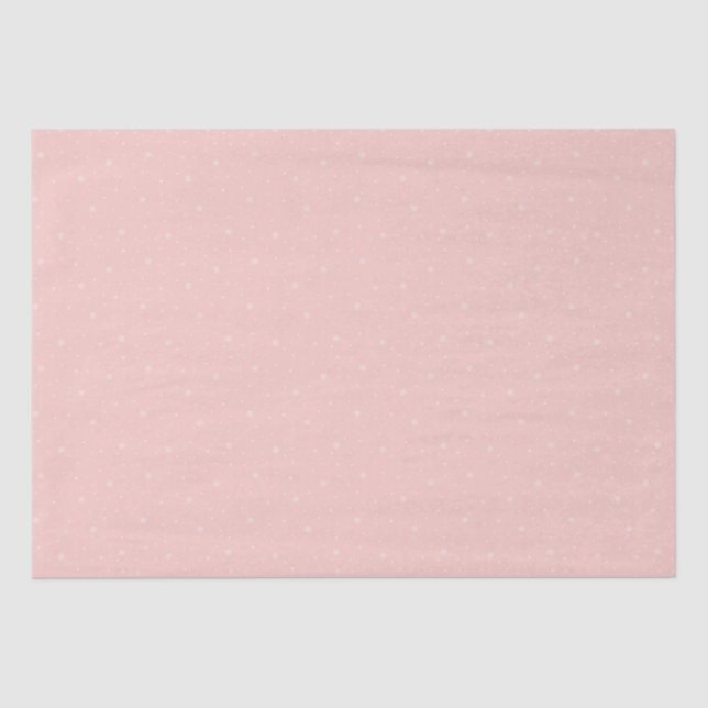 Whimsical Snowflakes Christmas Pattern Pastel Pink Tissue Paper (Front)