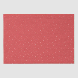 Whimsical Snowflakes Retro Christmas Pattern Red Tissue Paper