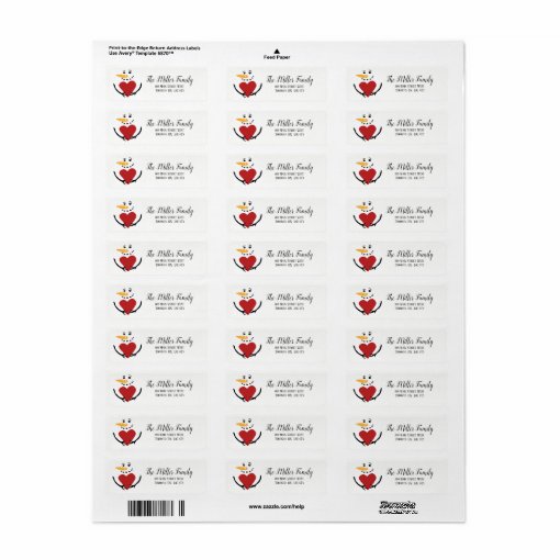 Whimsical Snowman Return Address Labels | Zazzle
