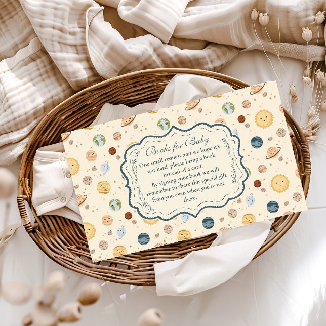 Whimsical Space Nursery Books for Baby  Enclosure Card (Creator Uploaded)