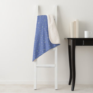 Whimsical Space Pattern Sherpa Blanket