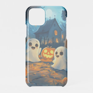 Whimsical Spooky Night Cute Halloween Ghosts Pumpk iPhone 11 Pro Case