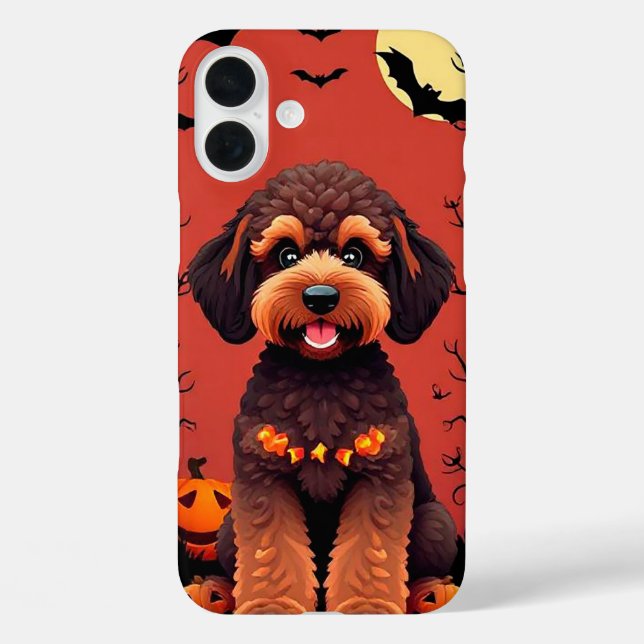 Whimsical Spooky Pup Art 👻🐶 Magical Halloween Case-Mate iPhone Case (Back)