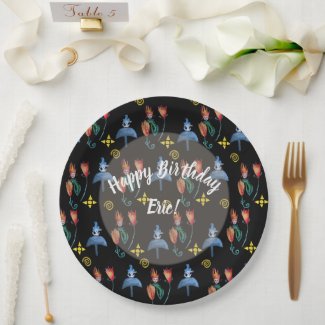 Whimsical Spring Art Paper Plates