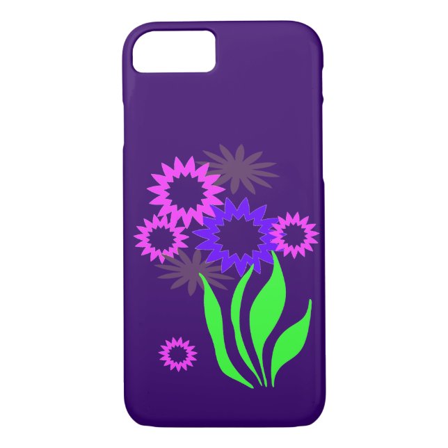 Whimsical Spring Flowers iPhone 8/7 Case (Back)