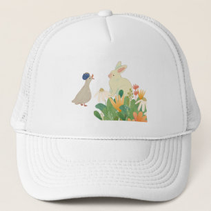 Whimsical Spring Forest Friends Trucker Hat - Cute