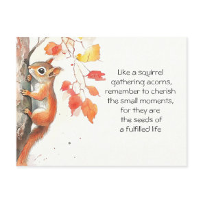 Whimsical Squirrel  Postcard
