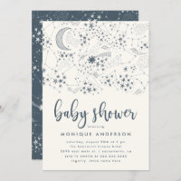 Starry Sky Baby Shower Invitation