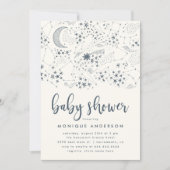 Whimsical Starry Night Constellation Baby Shower Invitation (Front)