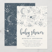 Whimsical Starry Night Constellation Baby Shower
