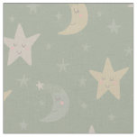 Whimsical Stars and Moons Fabric