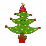 Whimsical Stars Tree Cutout<br><div class="desc">Fun,  whimsical Christmas Tree for a Magical Season!</div>