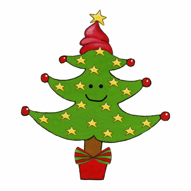 Whimsical Stars Tree Cutout (Front)