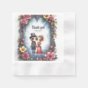 Whimsical Steampunk Elf Wedding Napkins