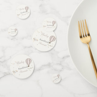 Whimsical Stork & Hot Air Balloon Baby Shower  Confetti