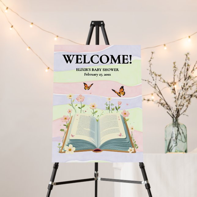Whimsical Storybook Baby Shower Foam Board (In Situ (Stand))